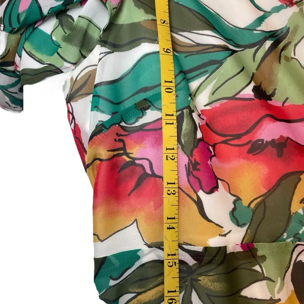 Nine West Tropical Floral Dress Size 14 NWT Wedding Guest Event Party Cruise - Image 8