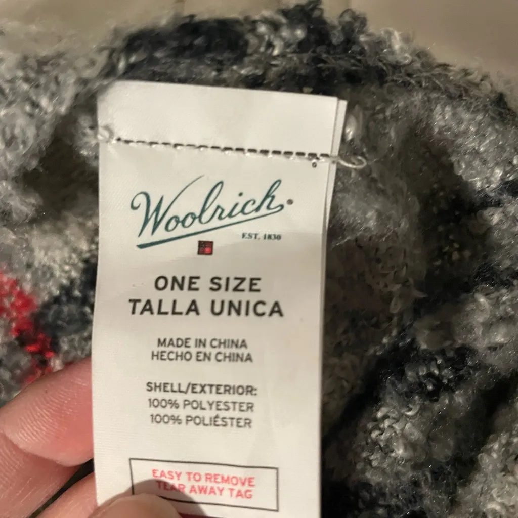 Woolrich Multicolor Fringe Poncho CabinCore One Size - Image 3