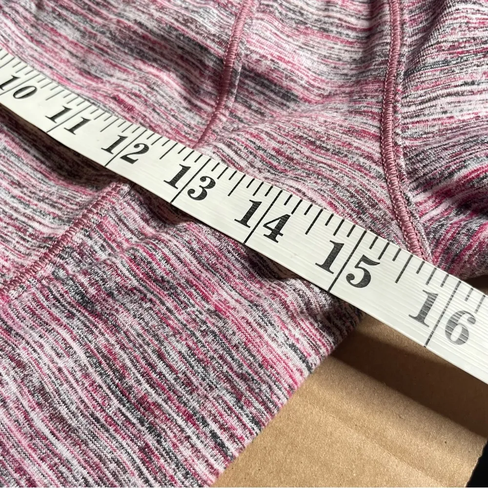 Lululemon Runderful 1/2 Zip Space Dye Camo Berry Rumble Pullover Size 4 - Image 8