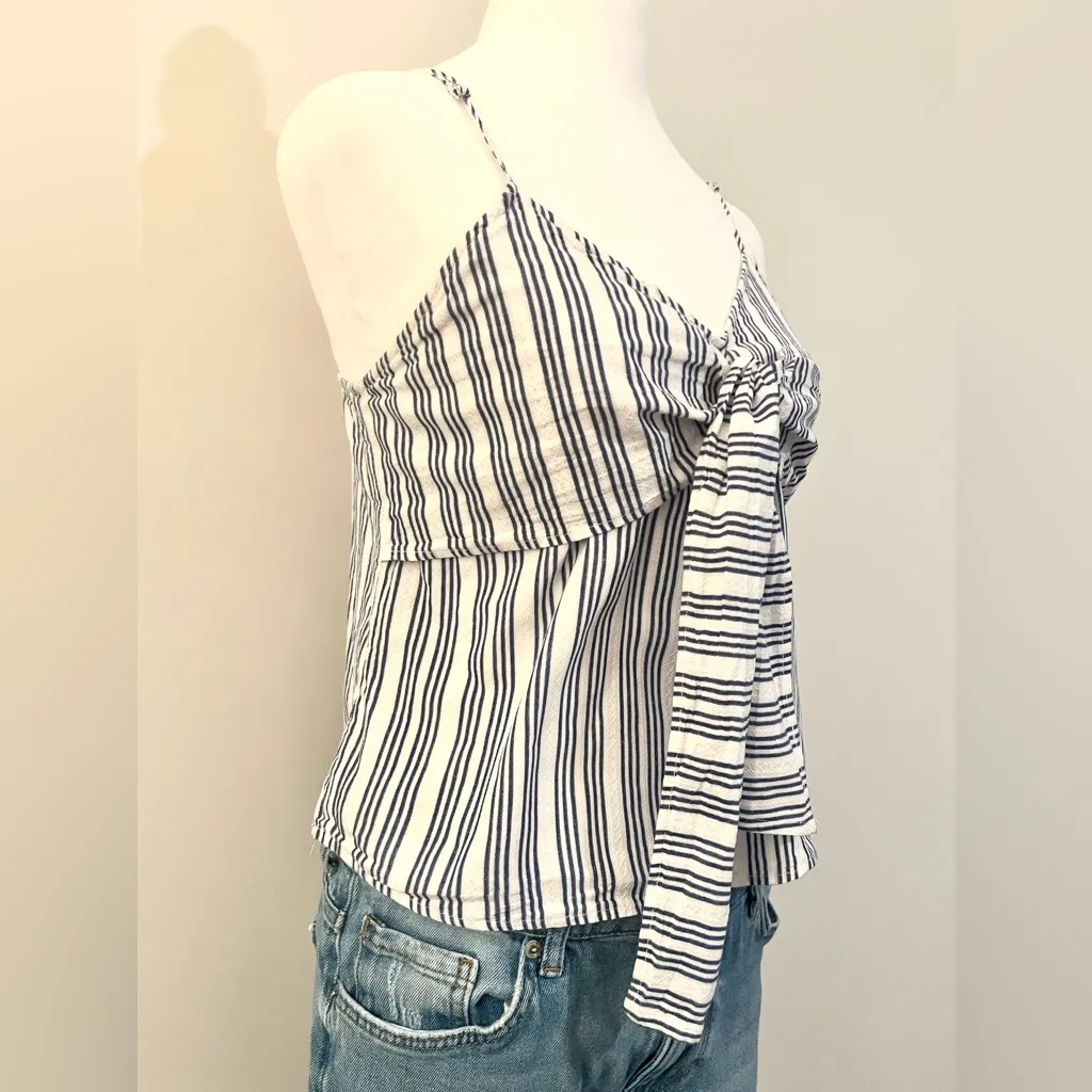 Chocolate Black and White Striped Camisole Blue Size M - Image 3