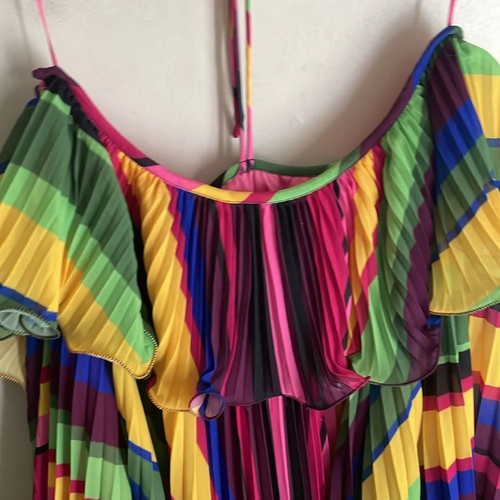 AMUR Sevyn Mini Halter Dress Pink Size 12 - Image 10