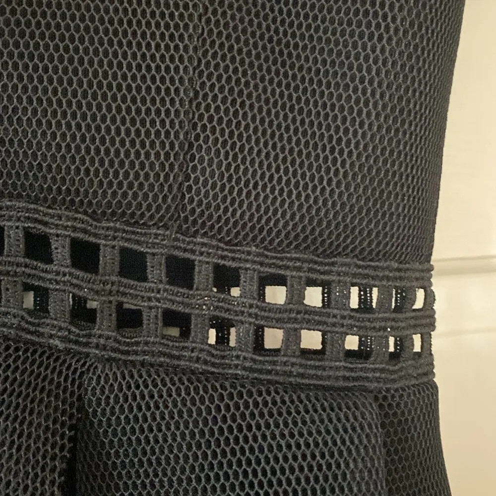 Self-Portrait Tiered Asymmetrical Lace Mini Dress Hem Dress Black Revolve Mesh 4 - Image 14