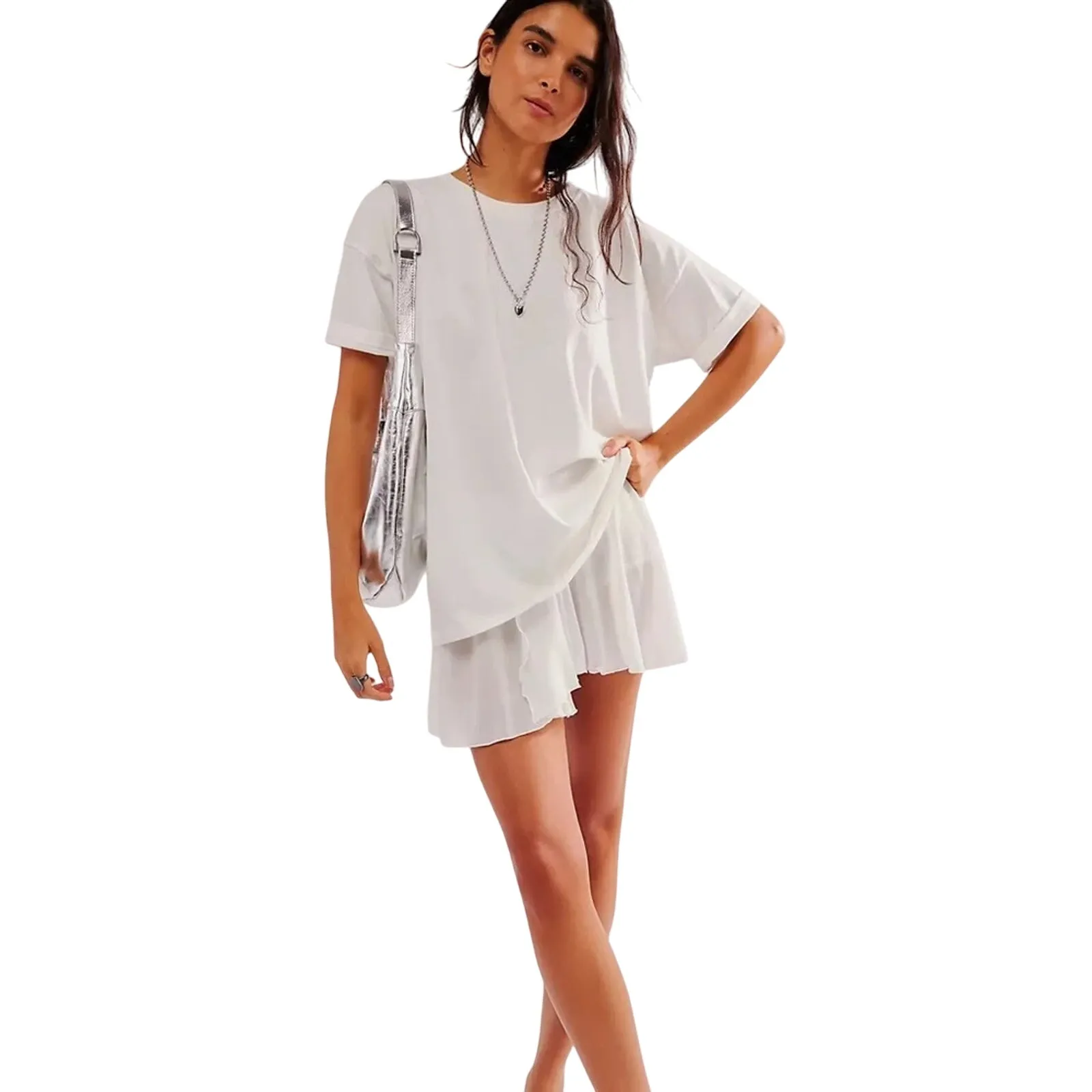 DAYDREAMER Lace Heart Tee Size M New with Tag MSRP $88 Sold Out on Free People - Image 3