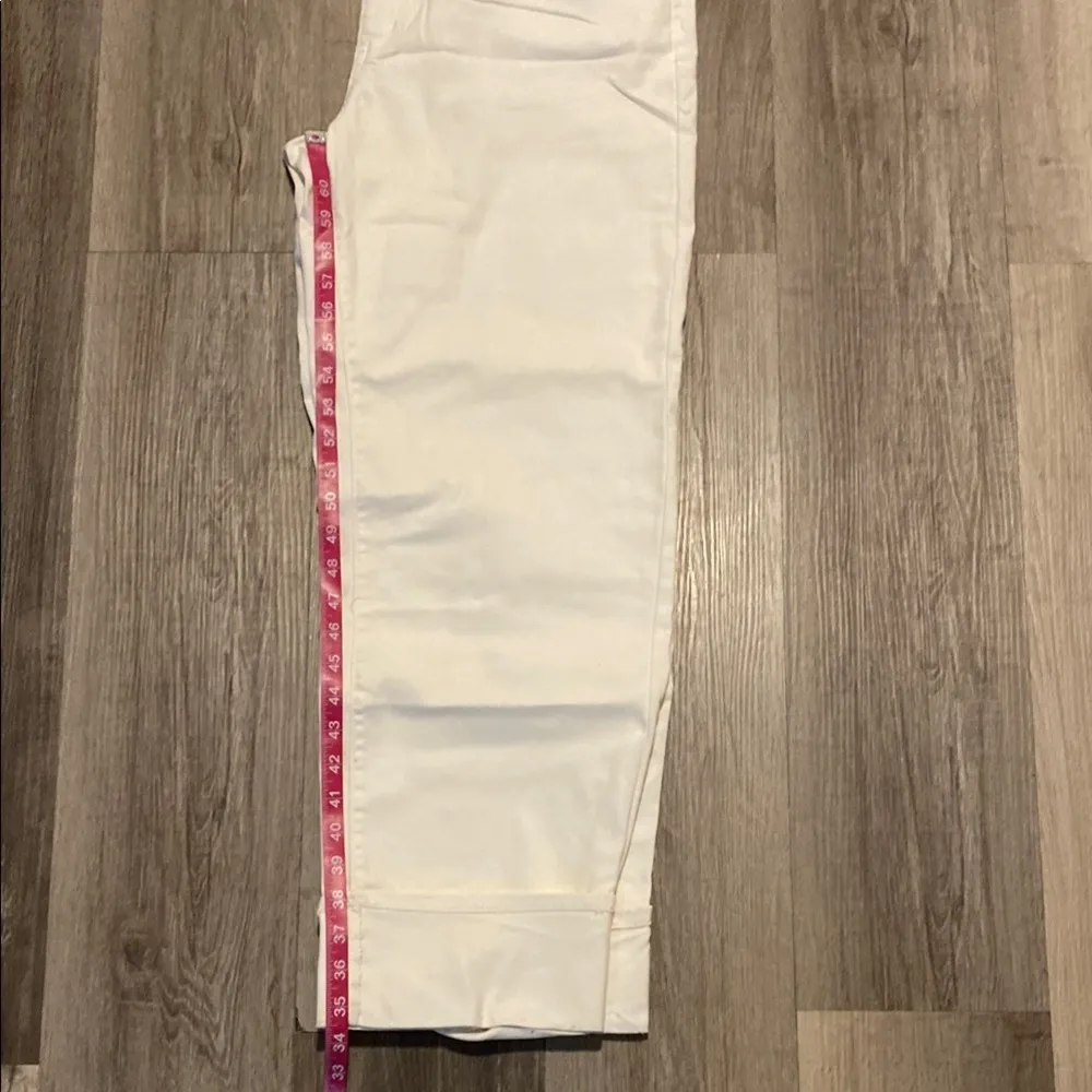 Time and Tru High Rise Straight Regular Cream and Tan Pants size 16 - Image 7