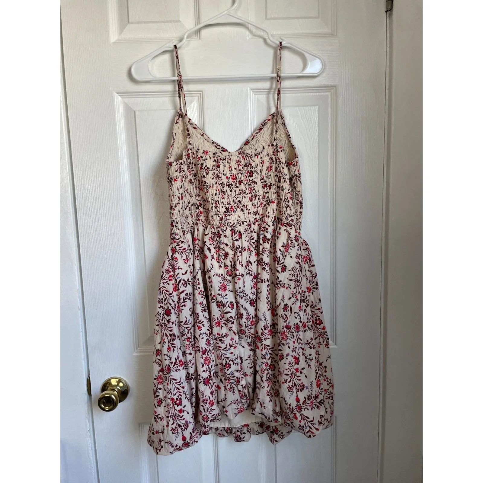 American Eagle AE Bella Bubble Mini Dress floral size L - Image 9