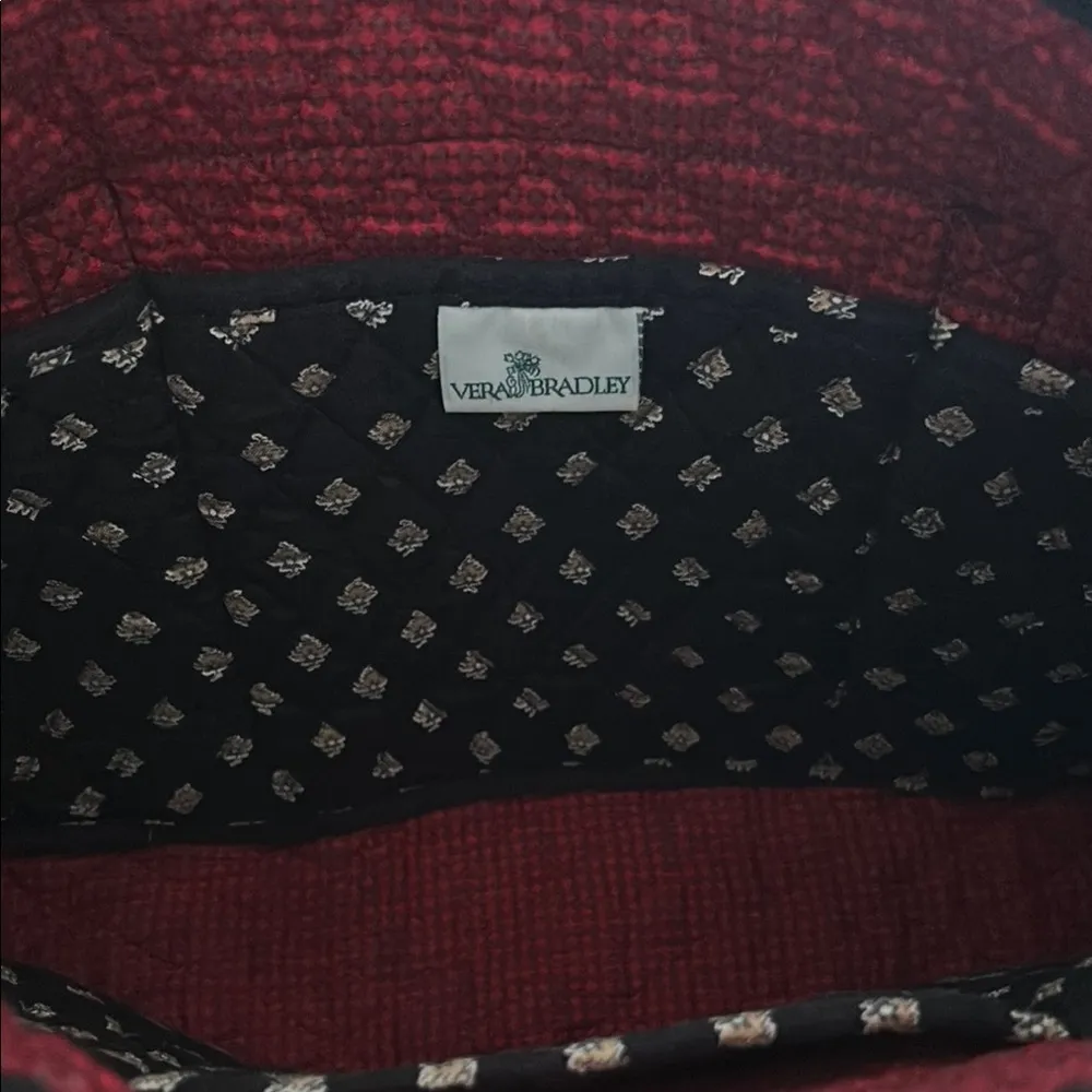 Vera Bradley  Black Quilted Bag GUC - Image 7