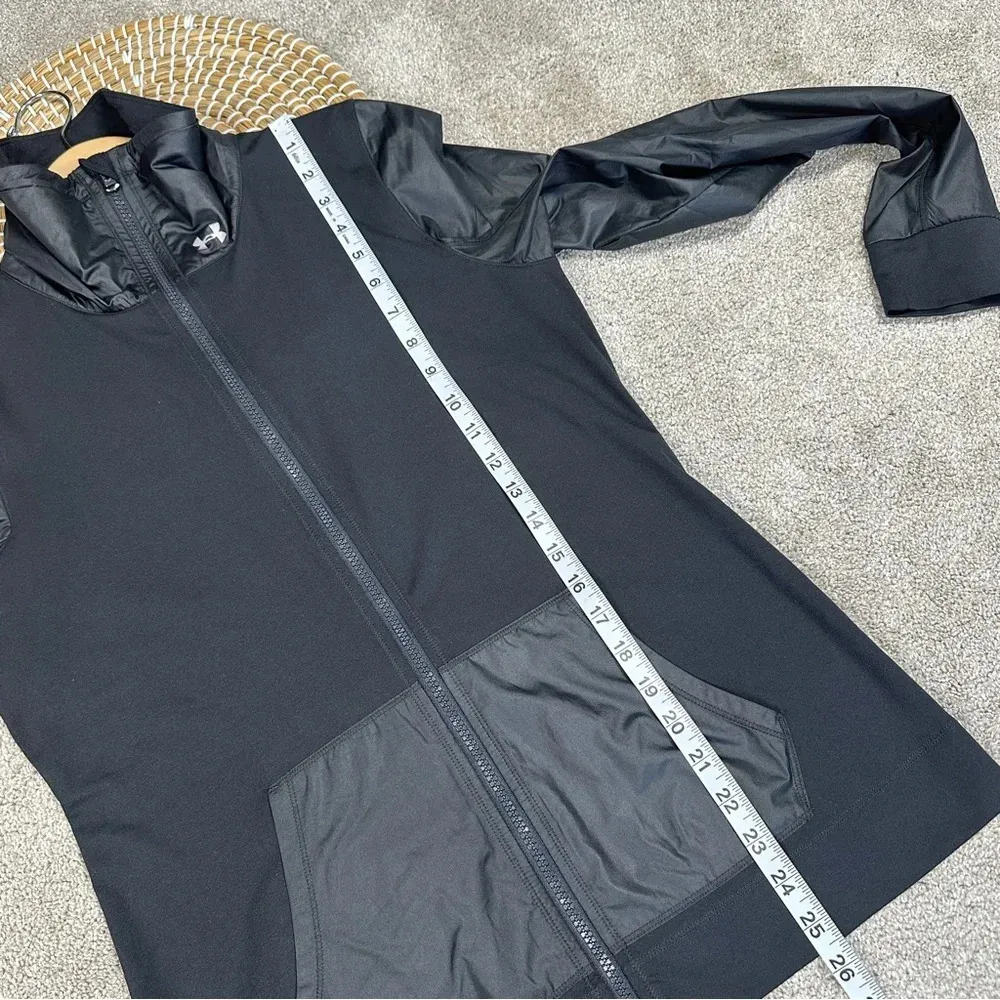 Under Armour Women’s Fitness Sweatshirt Studio Essential Jacket Full Zip Black M - Image 11
