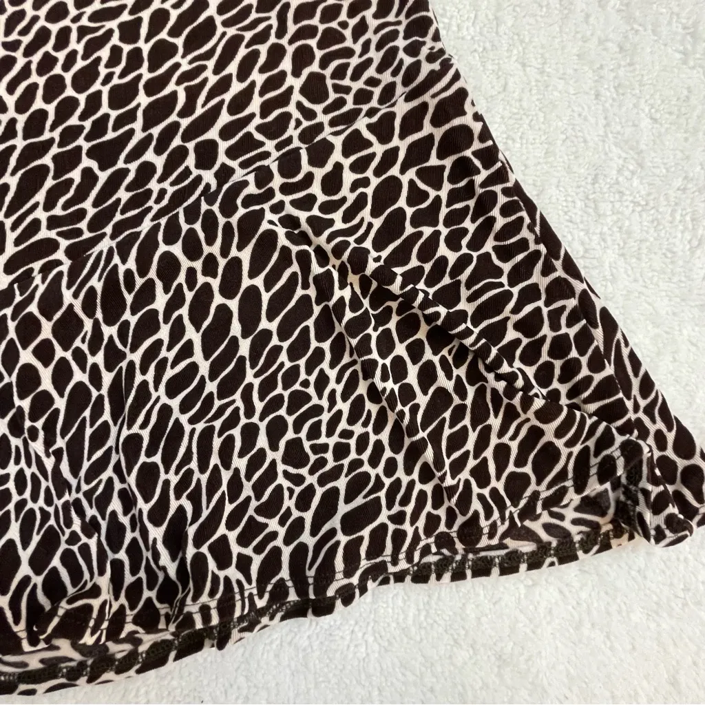 Talbots Chicos Tibal Floral Animal Print Navy Blue Skirt Bundle Medium Size 8 10 - Image 9