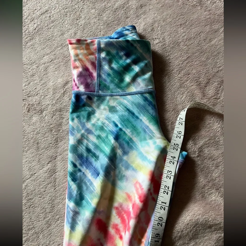 Athleta Love Proudly High Rise‎ 7/8 Tight, Colorful Tie Dye, Size XSmall - Image 9