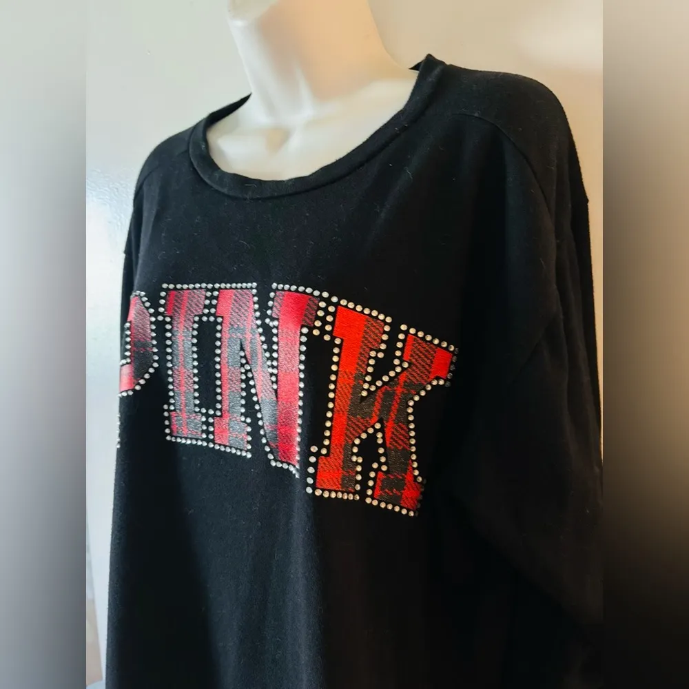 Victoria’s Secret woman’s rhinestone logo sweatshirt Small - Image 5