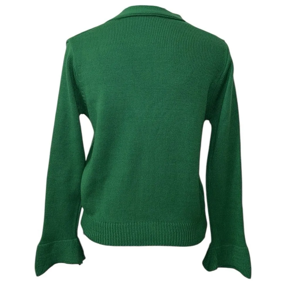 Women’s Green Button Down Cardigan Green Size undefined - Image 2
