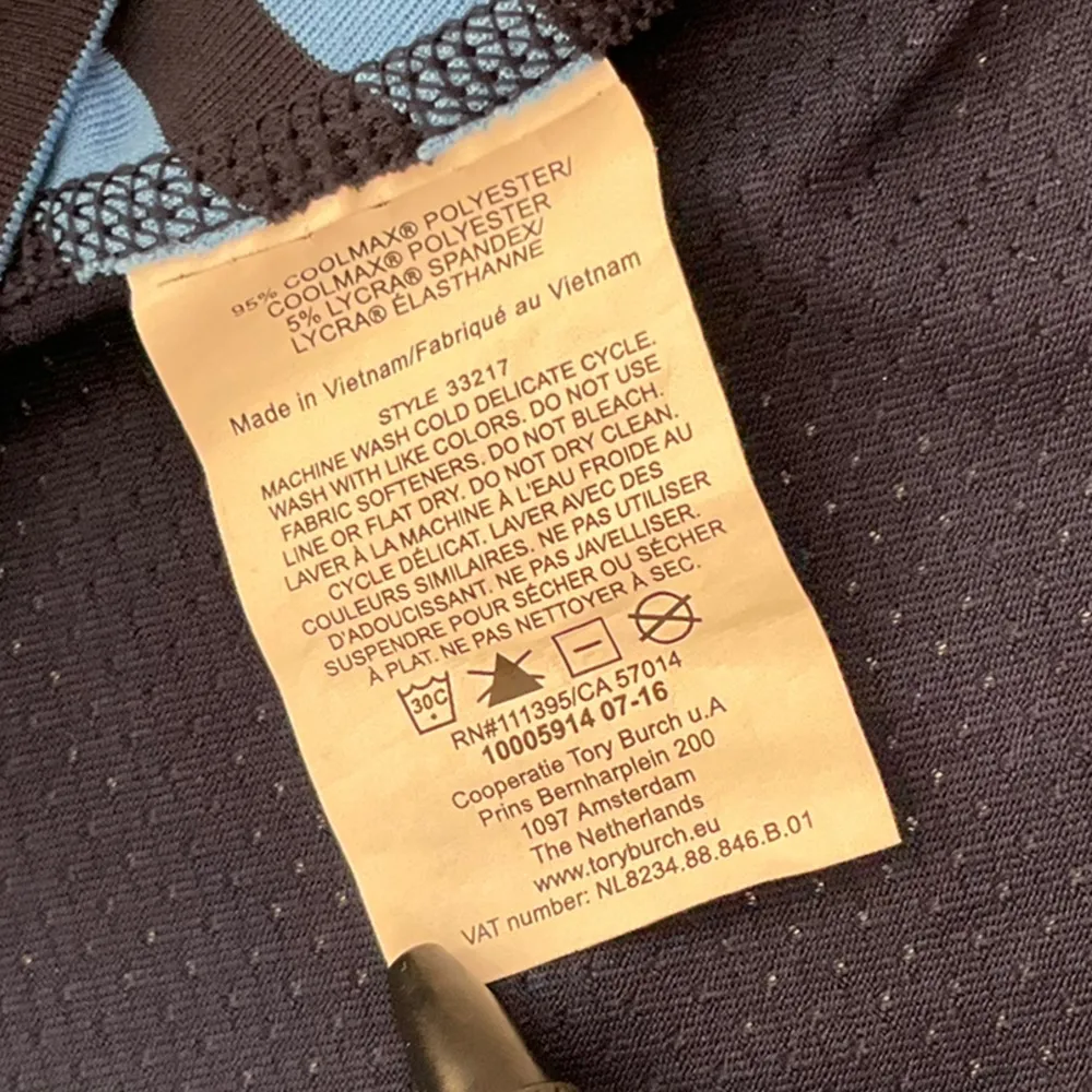 Tory Sport by Tory Burch Womens Size XS Blue Racerback Athletic Gym Tank Top - Image 8