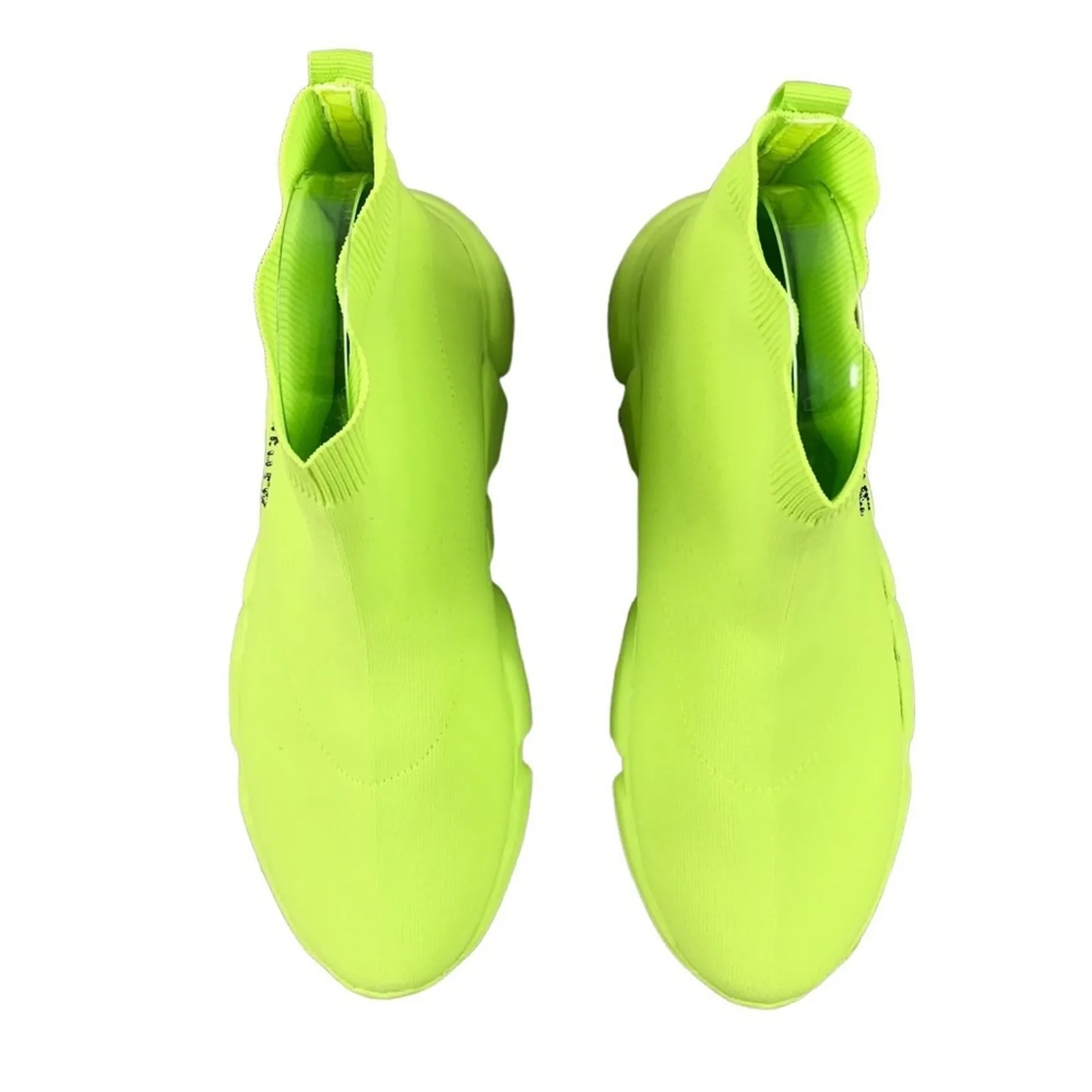 JUICY COUTURE Embelished Sneaker Women 9 Lime Light Fairy Gorpcore Boho Rare VTG - Image 3