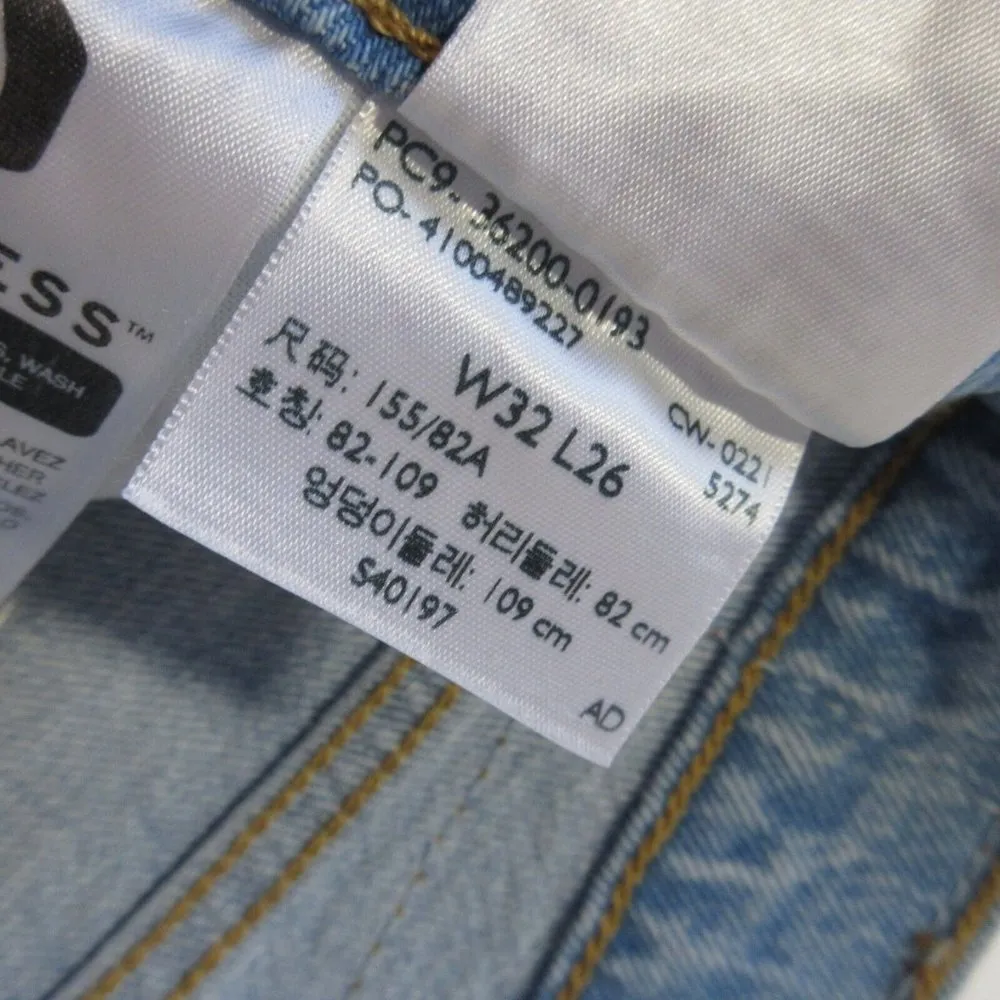 NWT Levi's 501 Original Cropped in Samba Blues High Rise Straight Jeans 32 x 26 - Image 3