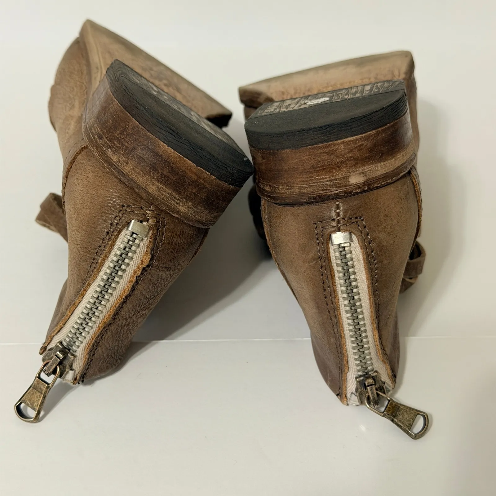 Free People Lost Valley Ankle Boot Size 36 Distressed Fall Western Booties - Image 4