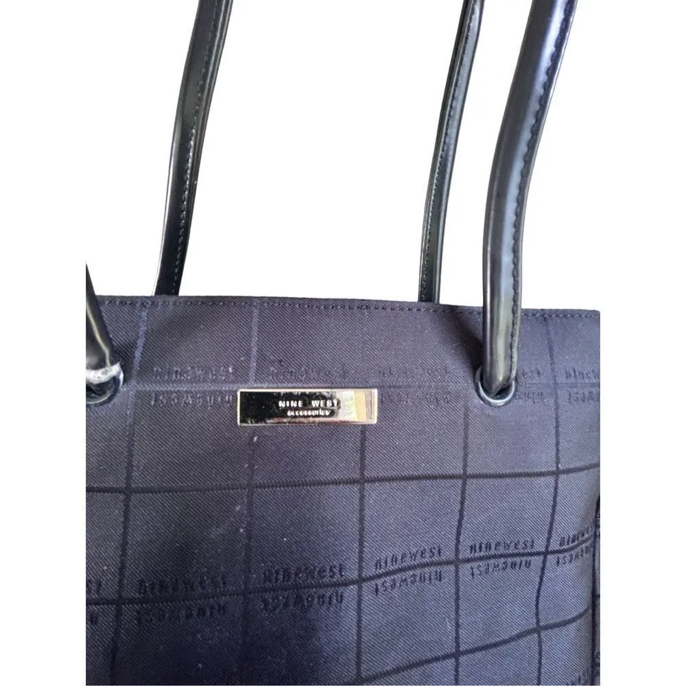 Nine West Navy handbag note: pics - fair condition (strap wear) - Image 6