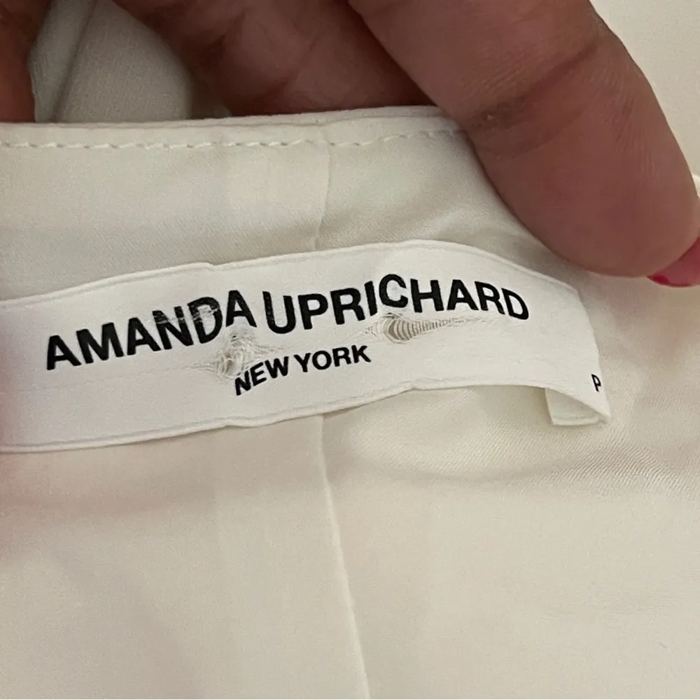 AMANDA UPRICHARD | Cream V-neck A-line Mini Dress Sz S - Image 92