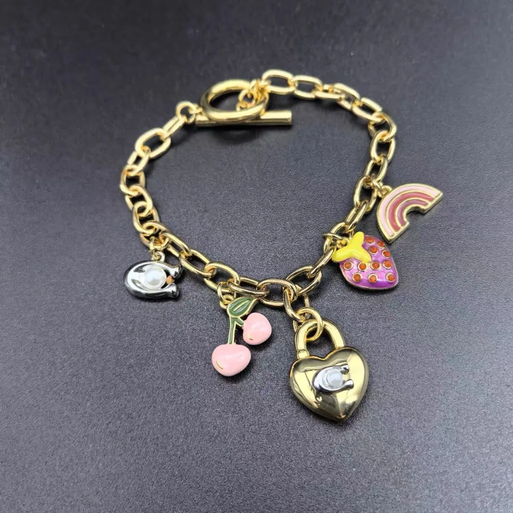COACH Strawberry 🍓 heart ❤️ bracelet - Image 6