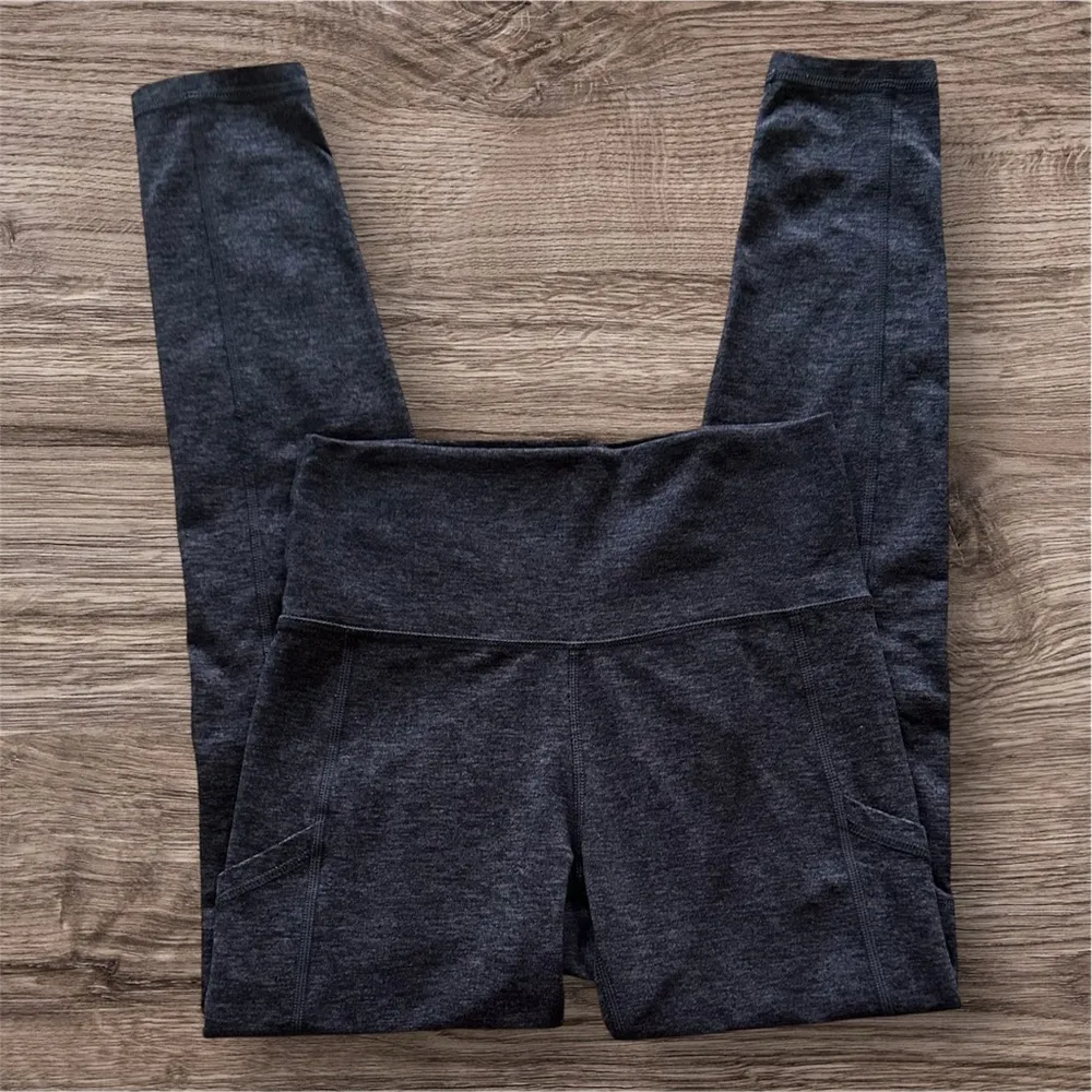 Aerie heathered brown Chill Play Move Stretchy Athleisure Gym Leggings, Size S - Image 2