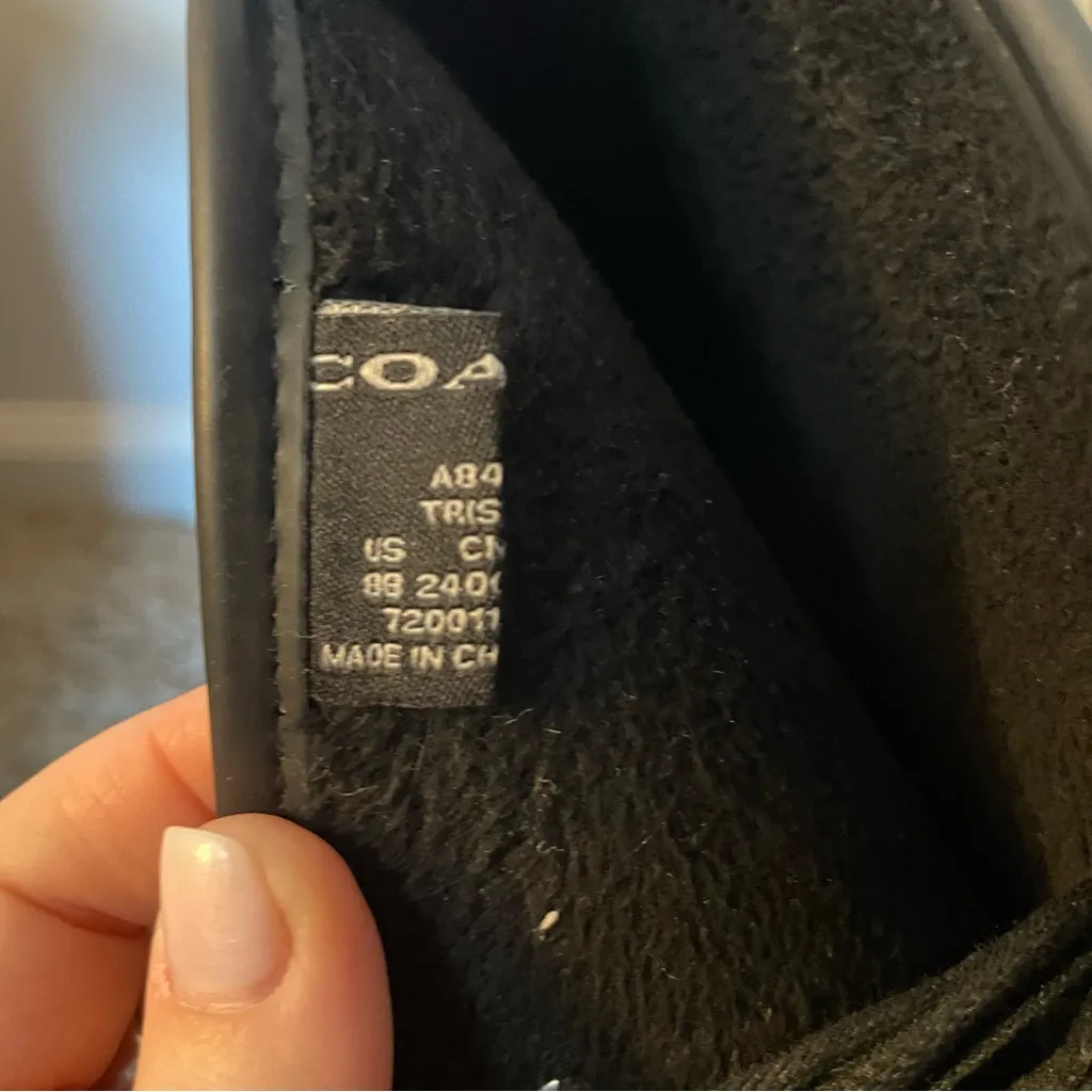 Coach Black Women's Knee-High Rain Boots size 8 flawed - Image 5