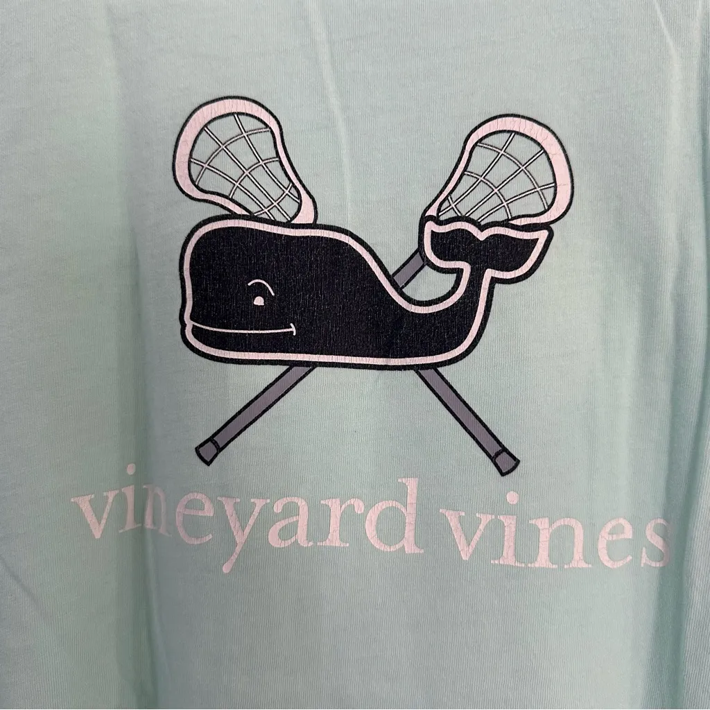 Vineyard Vines Top Womens Size Small Blue Lacrosse Long Sleeve Crew Neck Casual - Image 3