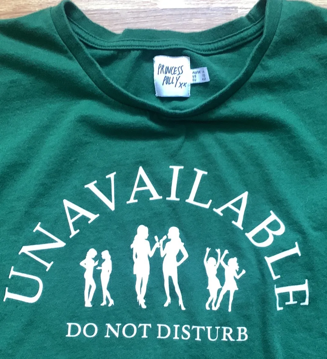 Princess Polly Unavailable Green Crop Tee - Image 8