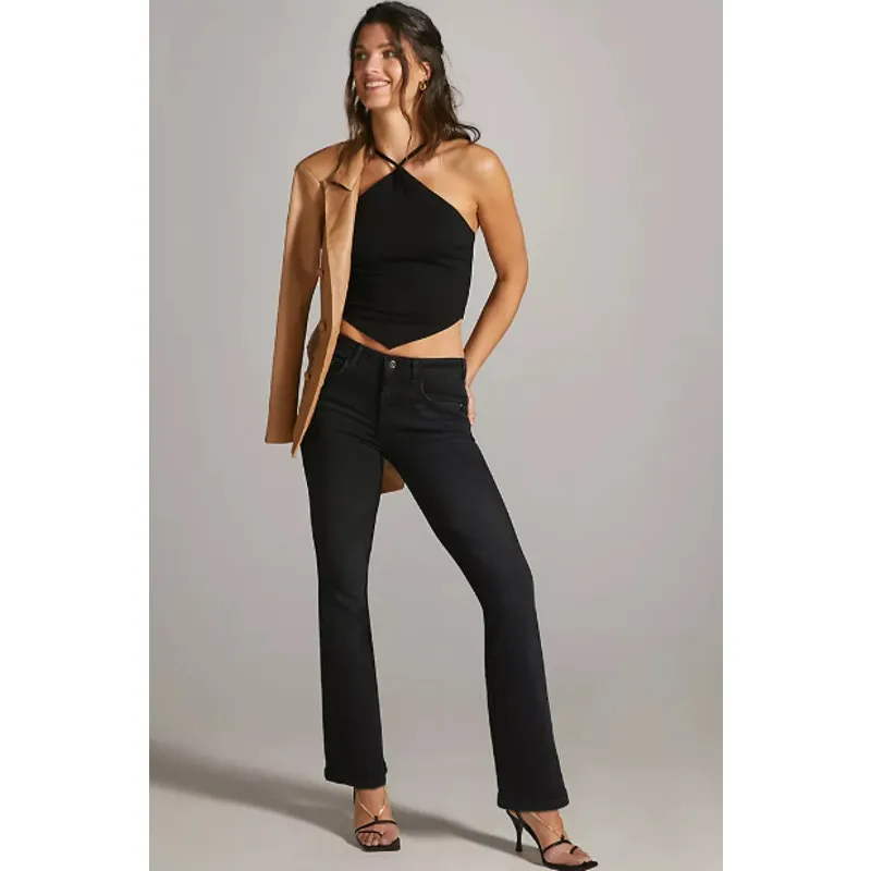 Pilcro‎ by Anthropologie Ultra High Rise Demilune Bootcut Jeans Black Size 25 - Image 2