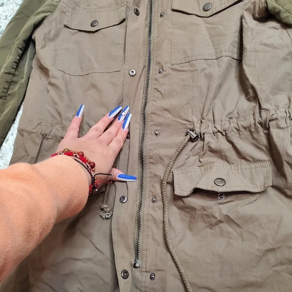 Lulus  Style Sergeant Olive Green Jacket - Image 4