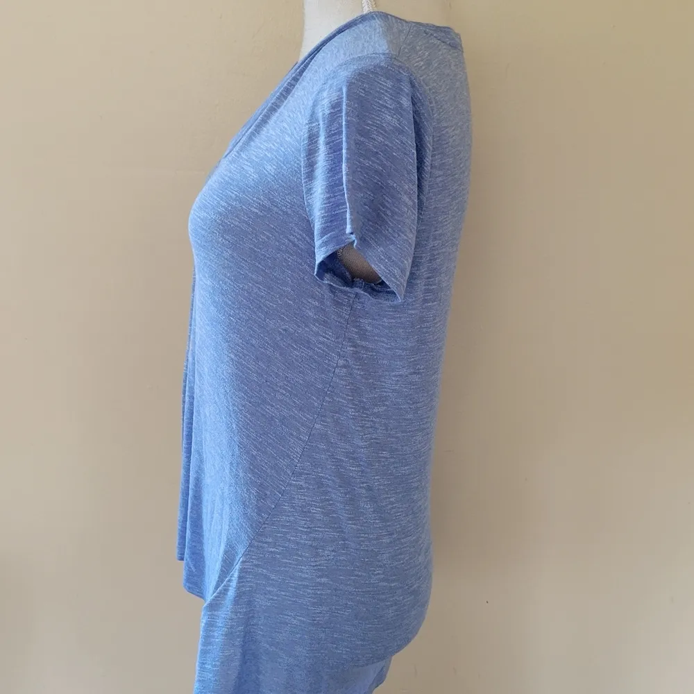 Le Tote Summer & Sage blue ribbon tee size small - Image 4