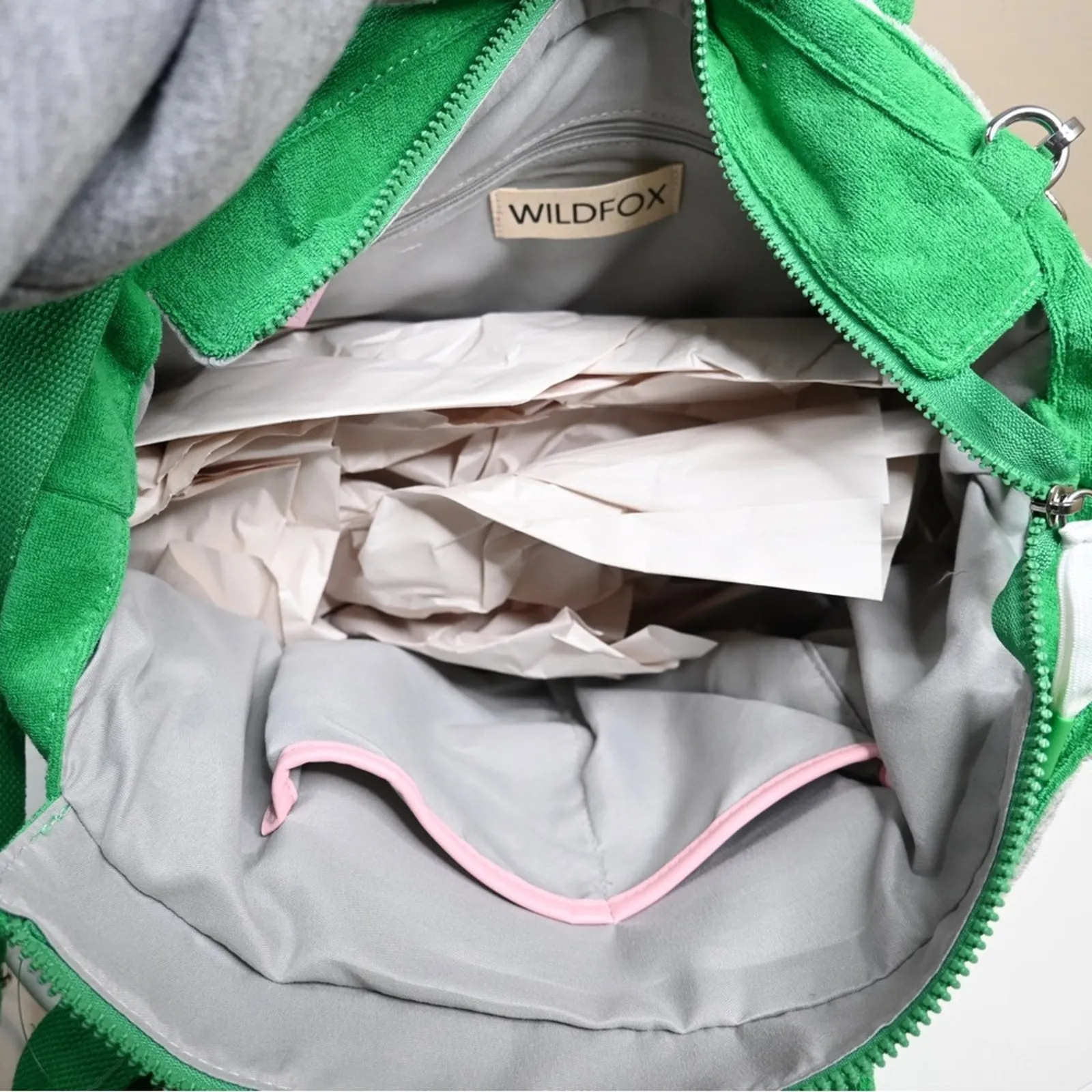 Wildfox Pineapple Terry Cotton Crossbody Travel Tote Bag - Image 7