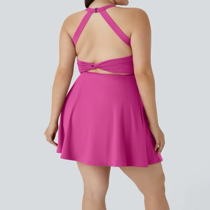 Halara Cut Out Pocket 2-in-1 Exercise Dress-Easy Peezy - Image 2