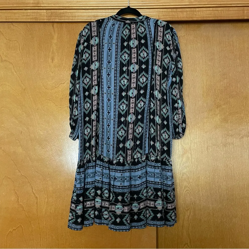 Anthropologie Winter Moon 3/4 Sleeve Mini Dress Size Small - Image 8