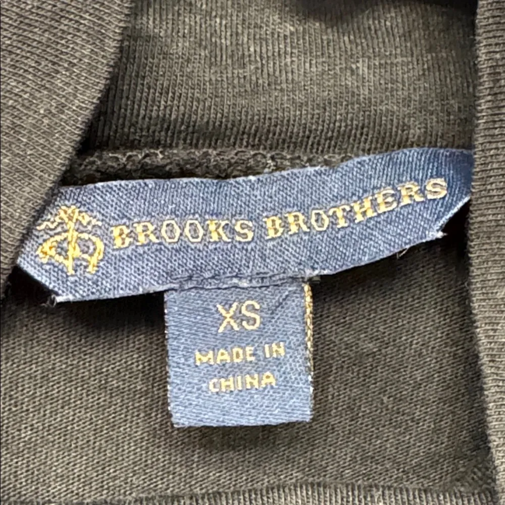 Brooks Brothers Black Mock Neck Long Sleeve Shirt Size XS EUC #5828 - Image 4