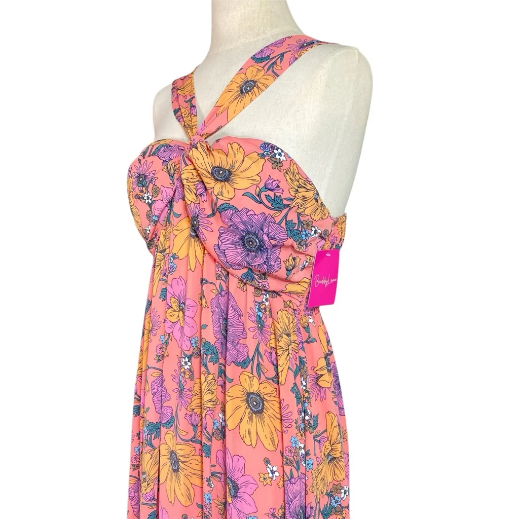 Buddy Love Charlotte Halter Maxi Dress Size L - Image 4