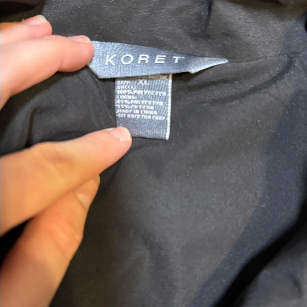 Vintage Koret Womans Jacket XL Black - Image 5