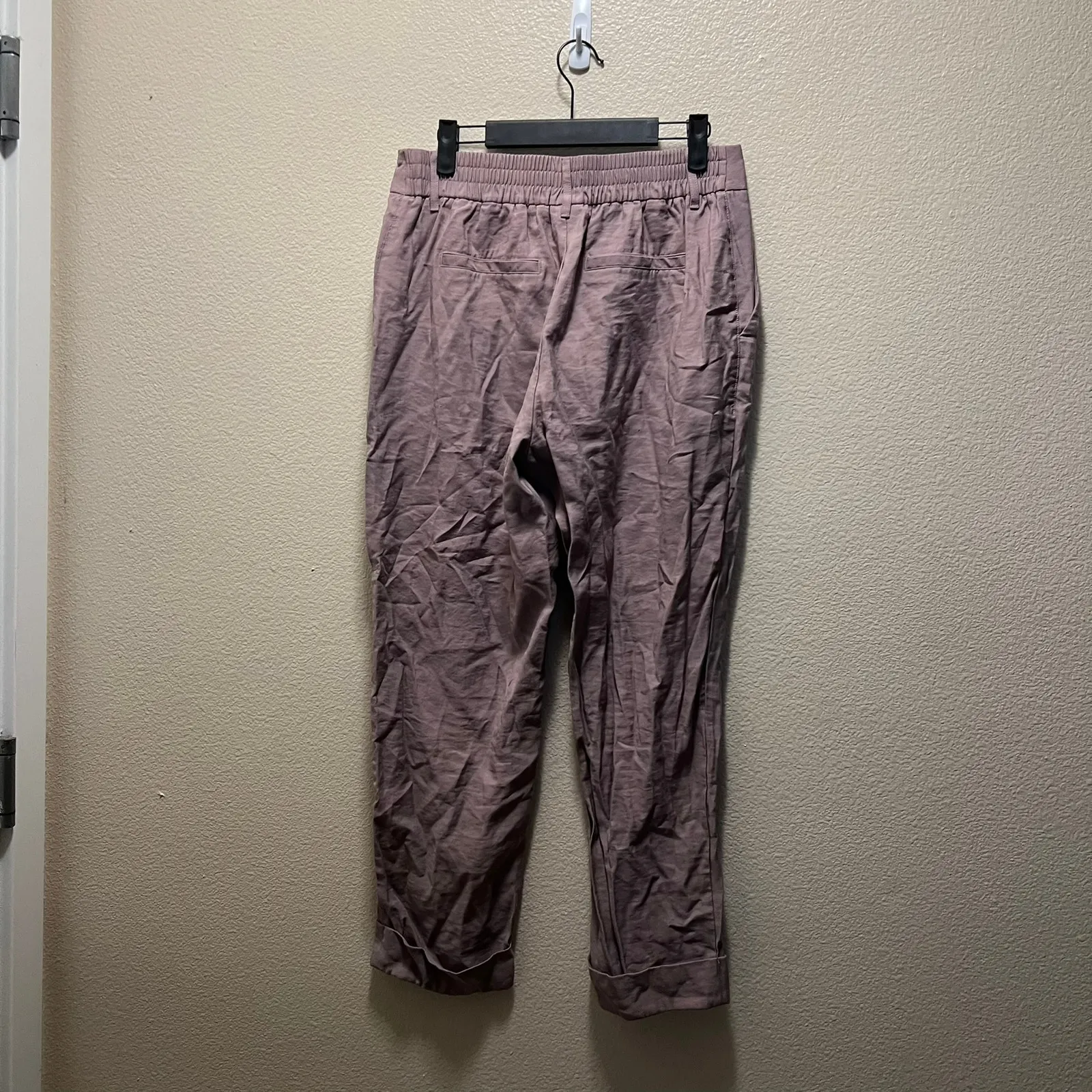 A New Day Mauve Pink Trouser Slacks Workwear Business Mid Rise Flat Front Sz 10 - Image 5