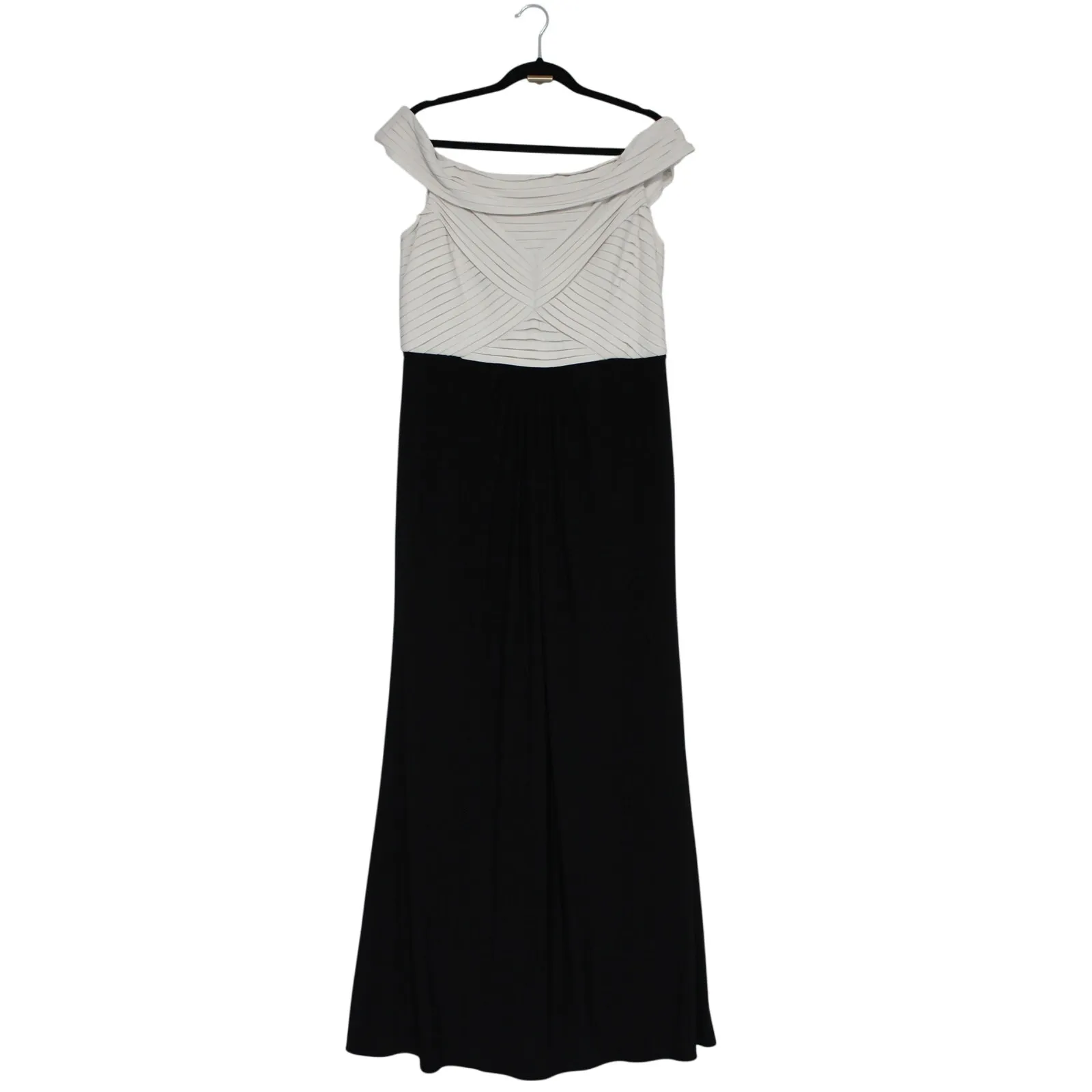 Adrianna Papell Stretchy Off Shoulder Fitted Maxi Dress Size 16 - Image 2