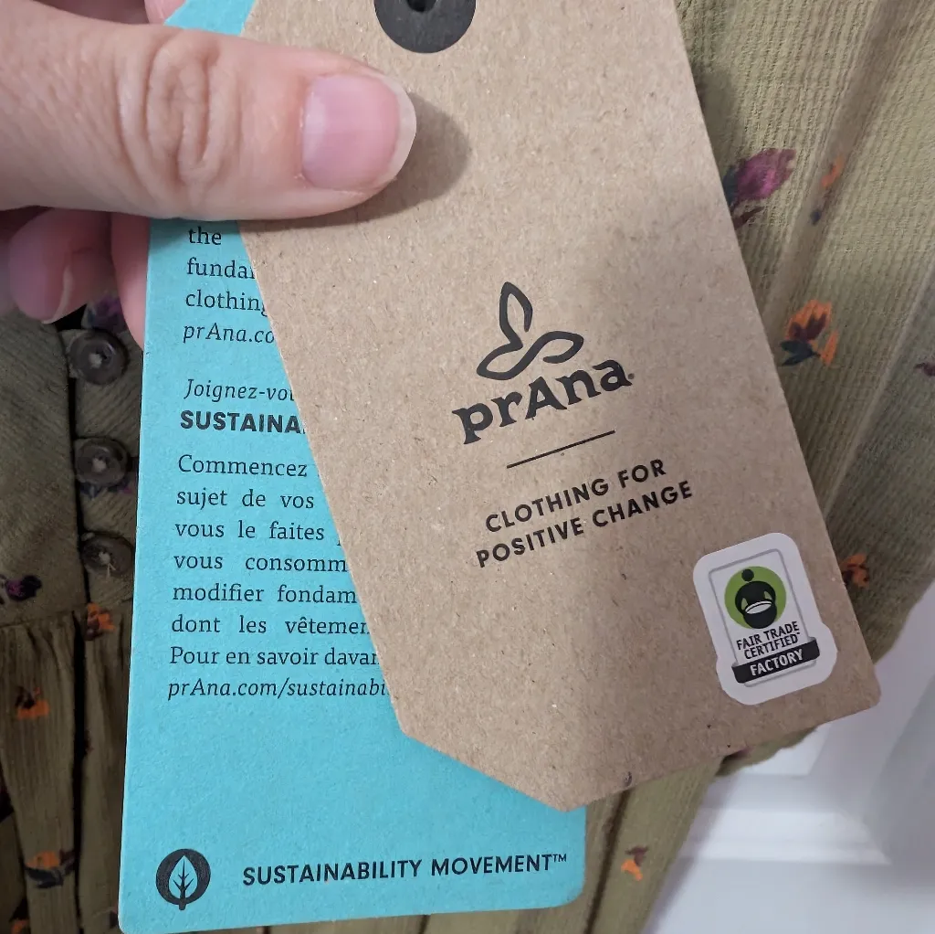 NWT PrAna California Dreaming Maxi Dress Women's Small Sweet Grass Meadow - Image 9