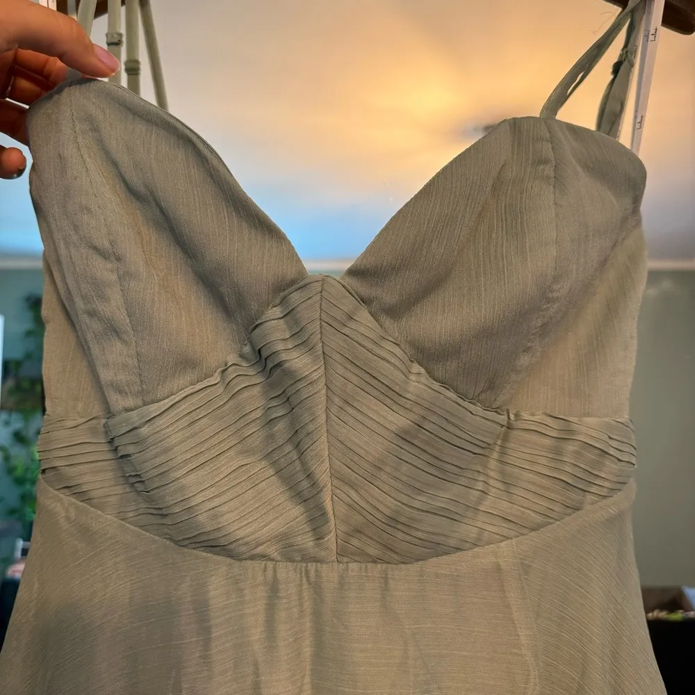 NWT Lulu’s Dreamy Destiny Sage Green Pleated Backless Maxi Dress 👗 - Image 5