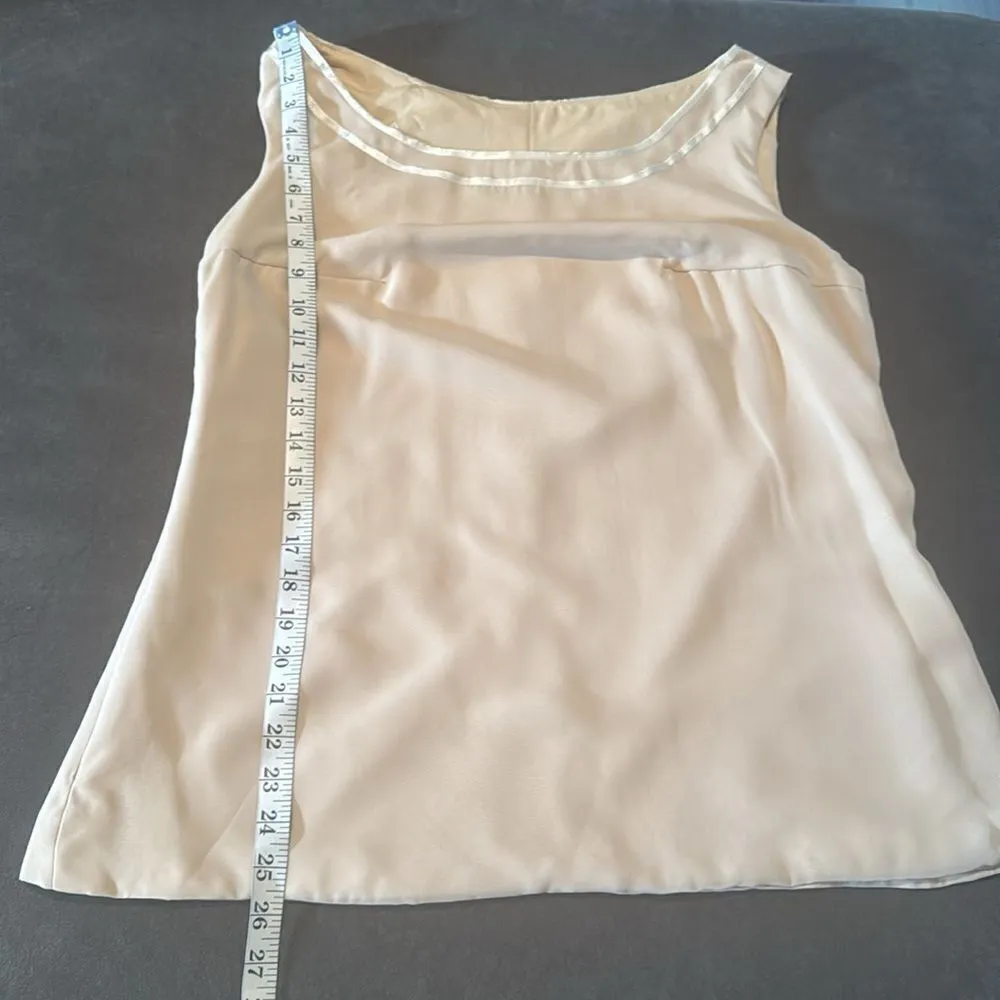 Women’s Chiffon 3 Piece PantSuit Long Jacket
Ribbon Detail Size 14 NWOT - Image 9