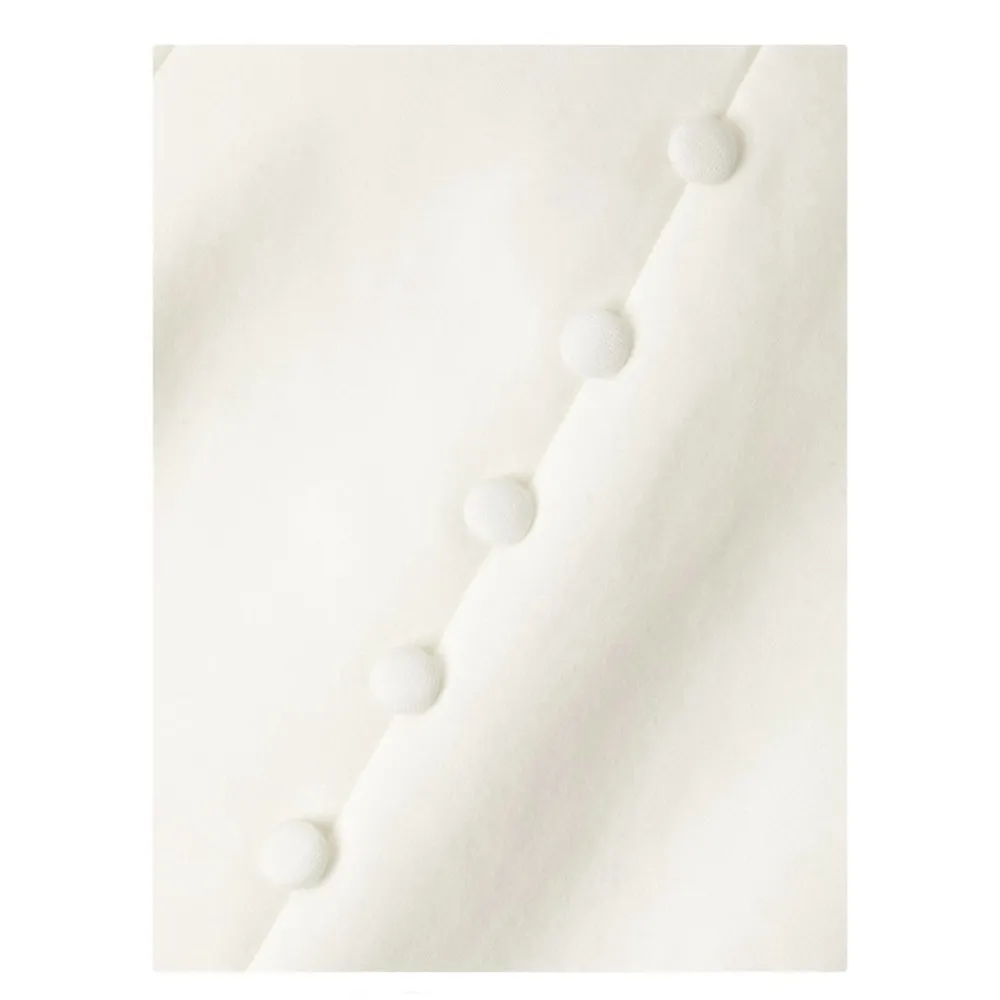 NWT Lavish Alice Buckle Strap Underwire Midi Dress White 12 - Image 6