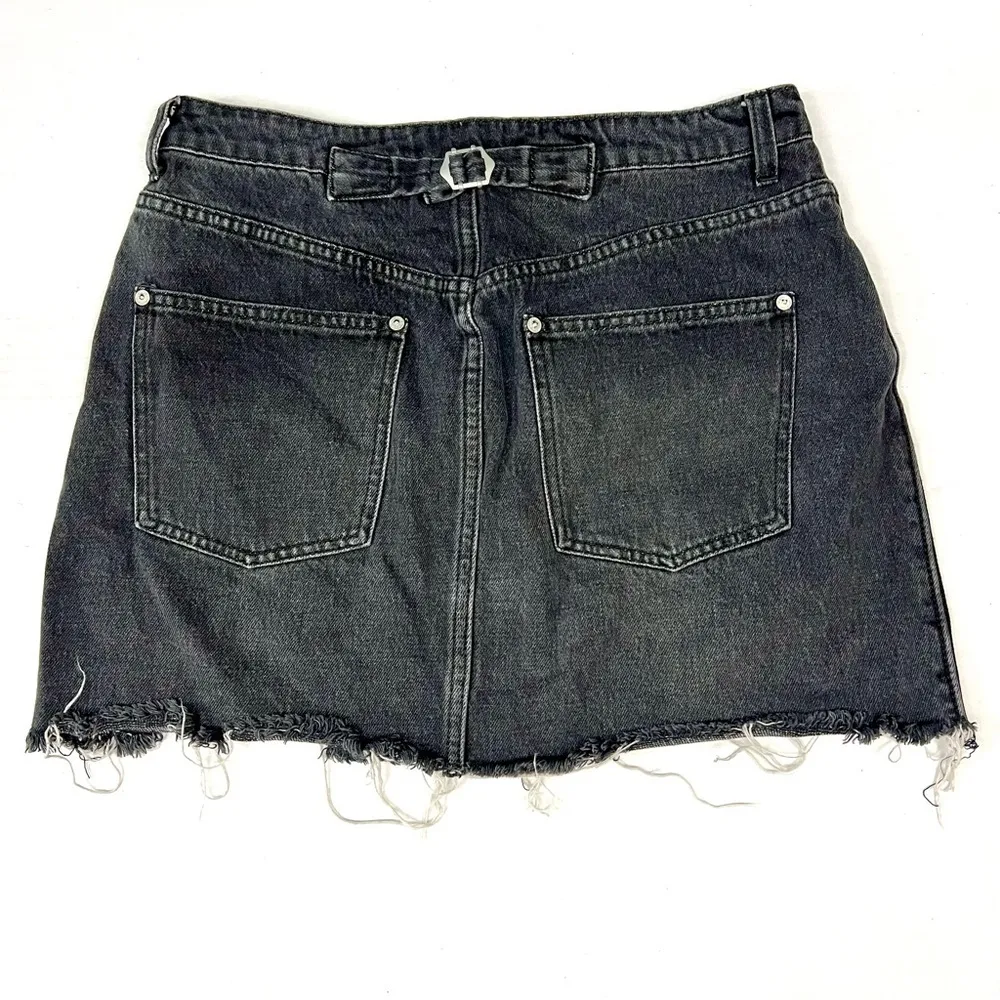 We The Free Faded Black Denim Skirt - Size 30 - Image 8