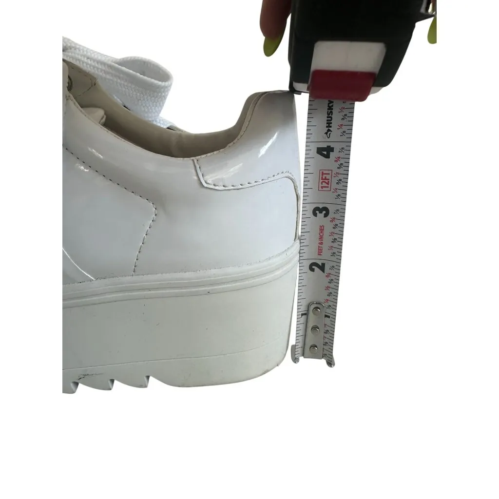 JEFFREY CAMPBELL Pabst White Platform Sneakers Size 8 - Image 10