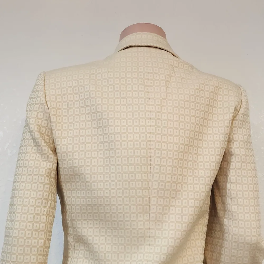 TAHARI by Arthur S. Levine Creamy Dreamy Vintage Style Trench Duster Coat Sz 8 - Image 12