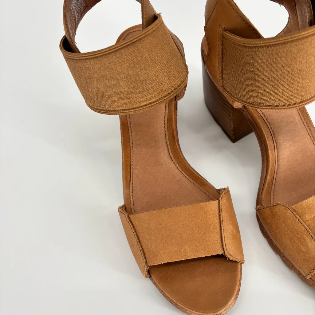 Sorel Strappy Faux Suede Block Open Toe Sandal Shoes - Image 8