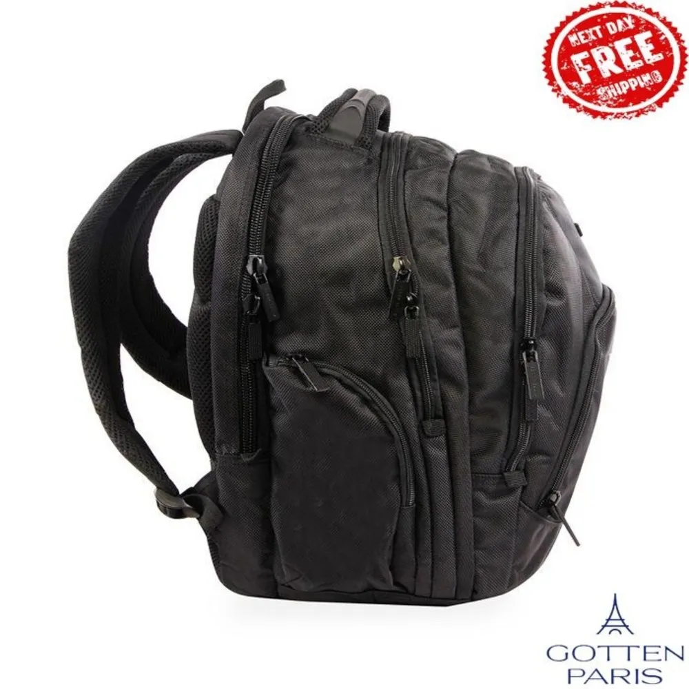 Laptop Backpack Black Women's Bag - Image 8