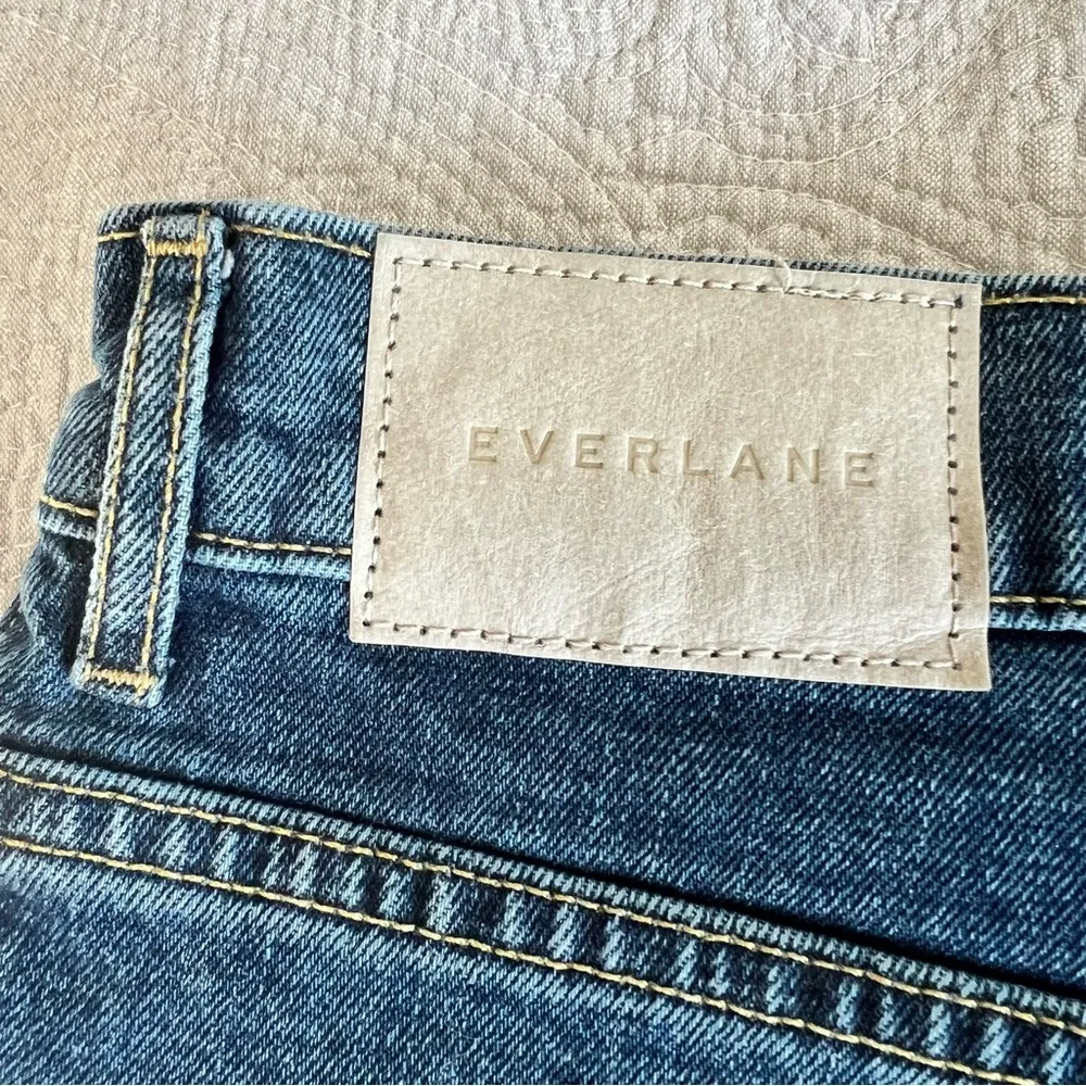 NWT Everlane The Way-High Denim Jean Short 30 Cutoff Jorts Medium Wash - Image 4