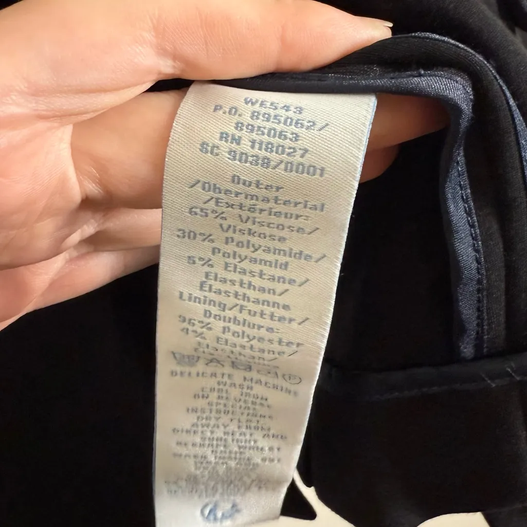 Boden Emilia Ponte Blazer Black Size 6 - Image 5