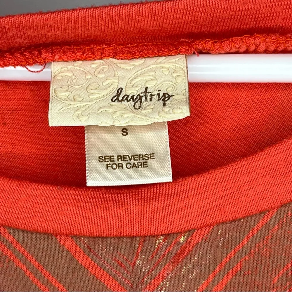 THE BUCKLE //  Pink-Red Coral Open Back Tank Top Small - Image 11