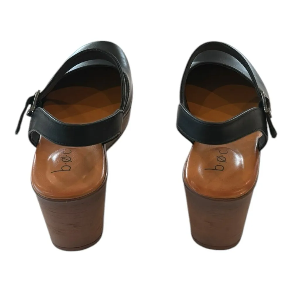 B.O.C Dalia Platform Wedge Clog Black Size 10 NEW - Image 7